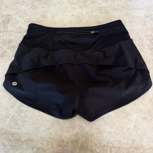 lululemon athletica Black Speed Up shorts